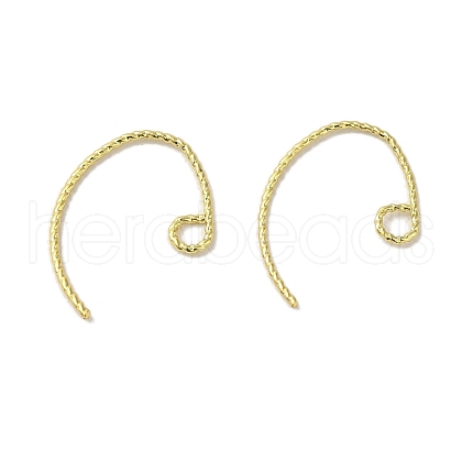 Rack Plating Brass Hoop Earrings Findings EJEW-R162-52G-1