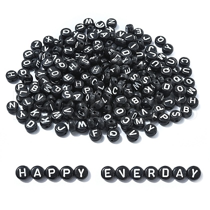 Opaque Acrylic Horizontal Hole Beads SACR-YW0001-70-1