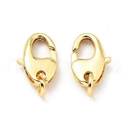 Brass Lobster Claw Clasps X-KK-G416-24G-1