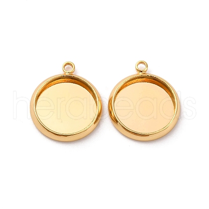 Brass Pendant Cabochon Settings KK-F898-20B-G-1