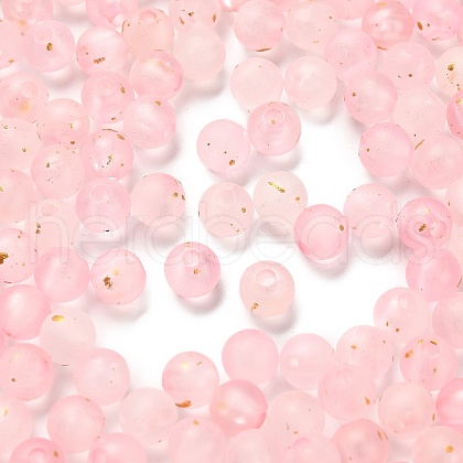 Frosted Transparent Acrylic Beads OACR-F013-12B-1