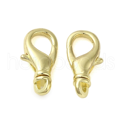 Brass Lobster Claw Clasps KK-B089-21A-G-1