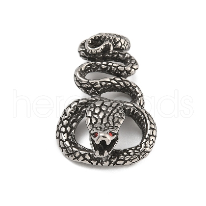 316 Surgical Stainless Steel Rhinestone Pendants STAS-Z073-122AS-01-1