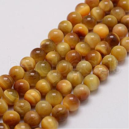 Natural Tiger Eye Bead Strands G-P230-08-E-8mm-1