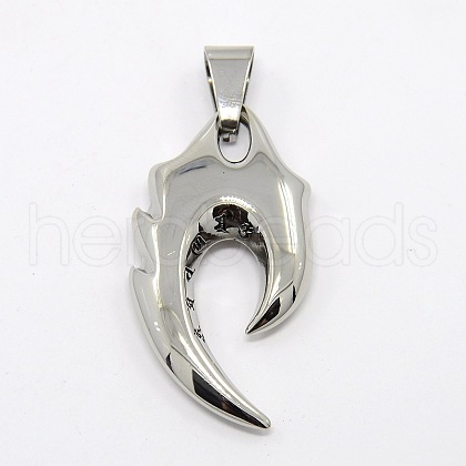 Tarnish Resistant Retro Men's 304 Stainless Steel Big Tribal Sign Pendants STAS-O044-113-1