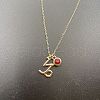 Alloy Light Siam Rhinestone Constellation Pendant Necklaces for Women Men WG398AA-12-1