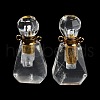 Natural Quartz Crystal Perfume Bottle Pendants G-A026-13B-1