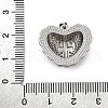 Brass Micro Pave Cubic Zirconia Pendants KK-C091-02B-PG-3