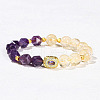 Natural Ametrine Beads Stretch Bracelets WGCCAF7-02-1