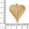 Brass Micro Pave Clear Cubic Zirconia Pendants KK-U076-19G-3