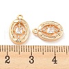 Brass Micro Pave Cubic Zirconia Charm KK-E090-07G-3