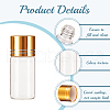CRASPIRE 20Pcs 4 Style Glass Bead Containers MRMJ-CP0001-22A-6