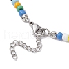 Natural Spiral Shell Pendant Necklaces NJEW-JN05179-6