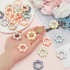 SOFPLATE 30Pcs Transparent Acrylic with Enamel Beads MACR-SP0001-04-3