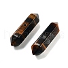 Natural Tiger Eye Double Terminal Pointed Beads G-A231-01C-2