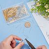 SUNNYCLUE 500Pcs 2 Colors Brass Flat Head Pins KK-SC0005-30B-3