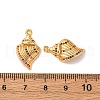 Brass Micro Pave Cubic Zirconia Pendants KK-K382-62G-3