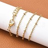 Ion Plating(IP) 304 Stainless Steel Necklaces NJEW-E080-14G-4