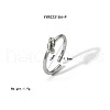 Minimalist Stainless Steel Knot Open Cuff Rings EO4616-4-1