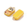 Alloy Enamel Pendants PALLOY-R155-01G-05-2