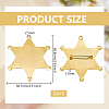 BENECREAT 2Pcs Alloy Blank Brooch Base Settings FIND-BC0013-77G-2