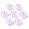 Spray Painted Imitation Jade Glass Pendants GLAA-N042-003-B02-1
