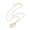304 Stainless Steel Empty Macrame Pouch Star Moon Pendant Cable Chain Necklace Making NJEW-JN05277-02-4