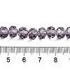 Transparent Baking Paint Glass Beads Strands X1-DGLA-A034-T8mm-D07-4