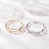 2Pcs Brass Tube Bangles for Women BJEW-JB11904-1