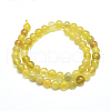 Natural Yellow Opal Beads Strands G-D0003-C25-8MM-2