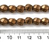 Electroplated Synthetic Magnetic Hematite Beads Strands G-I364-J01-06-4