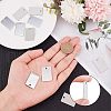 Unicraftale 201 Stainless Steel Rectangle Stamping Blank Tag Pendants STAS-UN0002-77P-2