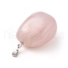 Natural Rose Quartz Pendants G-k302-B22-3