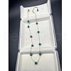 Stainless Steel & Imitation Pearl Round Link Chain Necklaces for Women WGE4439-06-1