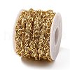 Brass Glass Oval Link Chains CHC-R001-02G-04-3