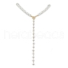 Glass Pearl Bead Necklaces NJEW-JN04894-1