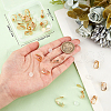 Beebeecraft 24Pcs Brass Clip-on Earring Findings KK-BBC0014-82-3
