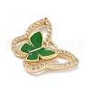 Rack Plating Brass Micro Pave Clear Cubic Zirconia Pendants KK-A224-13G-01-2