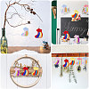 CHGCRAFT 5Pcs 5 Colors Handmade Felt Needle Felting Rainbow Star Ornaments DIY-CA0006-54-6