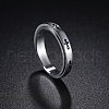 Cross Stainless Steel Rotating Finger Ring PW-WG58926-02-4