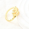 Brass Cuff Rings for Women RJEW-F184-08A-G-4