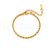 Stainless Steel Rope Chains Bracelets PW-WGBD697-02-1