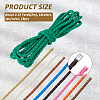 SUPERFINDINGS 18 Colors Braided PU Leather Cords Set WL-FH0001-03-2