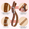 Adjustable Leather Hanging Straps DIY-WH0888-212-4