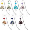 CHGCRAFT 7Pcs 7 Style Tibetan Style Alloy Bookmarks AJEW-CA0002-37-1