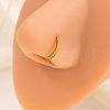 Alloy Crystal Rhinestone Hoop Clip on Nose Rings FS-WG08008-07-1
