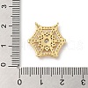 Rack Plating Brass Pave Clear Cubic Zirconia Pendants KK-A190-14G-3