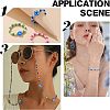Round Evil Eye Resin Beads RESI-NB0001-26A-7