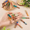  20Pcs 10 Styles Transparent Resin & Walnut Wood Big Pendants RESI-TA0001-59-6
