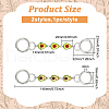 Avocado Alloy Enamel Link Purse Strap Extenders AJEW-AB00070-01-2